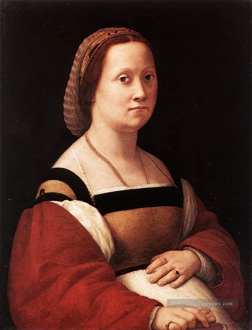 Portrait de femme La Donna Gravida Renaissance Raphaël Peintures à l'huile